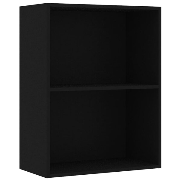 vidaXL Bibliothèque noir 60x30x76 5 cm bois d'ingénierie
