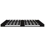 vidaXL Lit de palette sans matelas noir bois massif