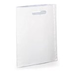 Sac plastique recyclé à poignées découpées sans soufflet RAJA 25x38 cm (lot de 200)