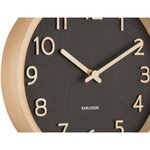 Horloge ronde en bois pure  22 cm