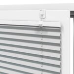 vidaXL Store plissé gris clair 90x200 cm largeur du tissu 89 4 cm