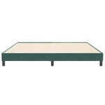 vidaXL Cadre de lit sans matelas vert foncé 200x210 cm velours