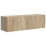 vidaXL Ensemble de meuble TV mural Montage mural 6 Pièces Chêne Sonoma