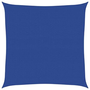 vidaXL Voile d'ombrage 160 g/m² carré bleu 5x5 m PEHD