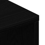 vidaXL Meuble TV chêne noir 100x40x40 cm bois d'ingénierie