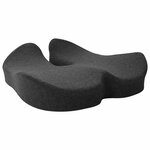 vidaXL Oreiller avec oreiller Gris foncé 50 x 43 x 10 cm Coton