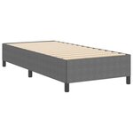vidaXL Cadre de lit Gris clair 90 x 200 cm Tissu en velours côtelé