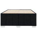 vidaXL Cadre de lit sans matelas noir 120x200 cm tissu