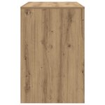 vidaXL Bureau d'écriture Chêne artisanal Panneau de particules Moyenne