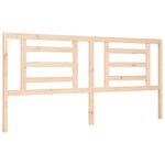 vidaXL Cadre de lit avec tête de lit 200x200 cm bois massif