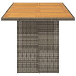 vidaXL Table de jardin avec dessus en bois d'acacia gris 190x80x74 cm