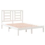 vidaXL Cadre de lit sans matelas blanc 120x190 cm bois massif