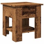 vidaXL Table basse vieux bois 40x40x42 cm bois d'ingénierie