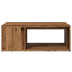 vidaXL Table basse vieux bois 90x67x33 cm bois d'ingénierie