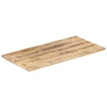 vidaXL Dessus de table bois de manguier solide 25-27 mm 100x60 cm