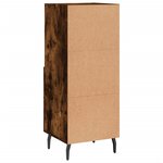 vidaXL Buffet Chêne fumé 34 5x34x90 cm Bois d'ingénierie