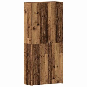 vidaXL Cabinet à chaussures avec étagère Marron 80 x 35.5 x 180 cm