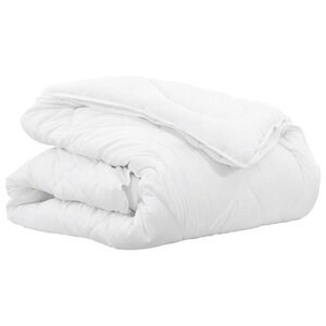 vidaXL Duvet 2-en-1 220 x 200 x 10 cm Hiver Polyester Blanc Respirant