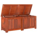 vidaXL Coffre de rangement avec couvercle marron bois massif d'acacia