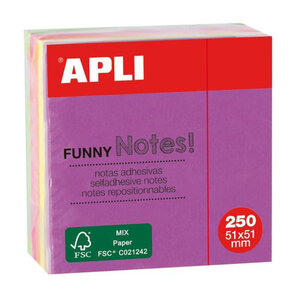 Cuapli Note 5Coul 250 Feuilles 51X51