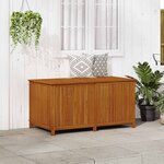 vidaXL Boîte de rangement de jardin 150x80x75 cm Bois d'acacia solide
