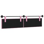 vidaXL Tête de lit suspendue Rose Tissu