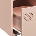 vidaXL Buffet rose 35x39x73 5 cm acier laminé à froid