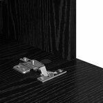 vidaXL Meuble TV mural Chêne noir 60 x 30 x 30 cm Bois d'ingénierie