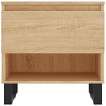 vidaXL Tables basses 2 Pièces chêne sonoma 50x46x50 cm bois d'ingénierie