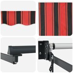 vidaXL Auvent rétractable automatique Orange et Marron 300 x 250 cm