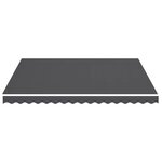 vidaXL Tissu de remplacement pour auvent Anthracite 4x3 5 m