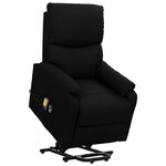 vidaXL Fauteuil de massage Noir Tissu