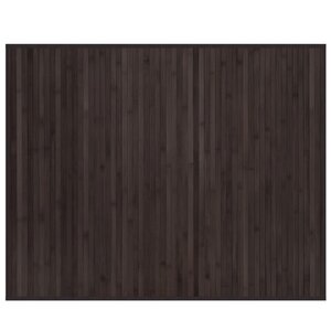 vidaXL Tapis rectangulaire marron foncé 80x100 cm bambou