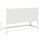 vidaXL Meuble TV blanc 100 5x39x60 5 cm acier