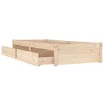 vidaXL Cadre de lit sans matelas avec tiroirs