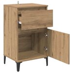 vidaXL Cabinet de chevet avec tiroir chêne artisanal 40 x 35 x 70 cm
