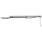 vidaXL Auvent Anthracite 3 5 x 2 5 m Métal