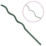 vidaXL Tuteurs spirales pour plantes 5 Pièces Vert 110 cm
