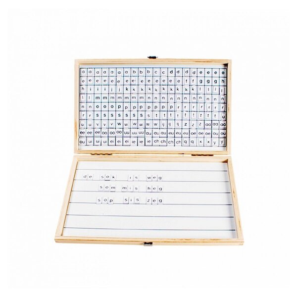Boîte de lettres magnétiques - jeu Montessori