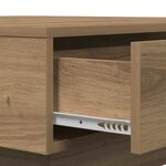 vidaXL Table basse chêne artisanal 90 x 90 x 28 cm Bois d'ingénierie