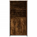 vidaXL Buffet haut chêne fumé 62x36x121 5 cm bois d'ingénierie