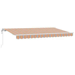 vidaXL Auvent Rétractable Multicolore 400 x 200 cm