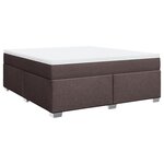 vidaXL Sommier à lattes de lit avec matelas Marron foncé 180x200 cm