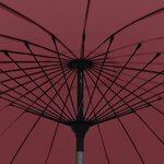 vidaXL Parasol d'extérieur avec mât en aluminium 270 cm Bordeaux