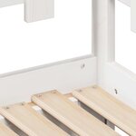 vidaXL Lit de jour avec gigogne et tiroirs sans matelas blanc 90x190cm