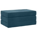 vidaXL Canapé-lit pliable 80 x 67 x 45 cm Bleu