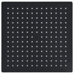 vidaXL Pomme de douche pluie Acier inoxydable 25x25 cm Carrée Noir
