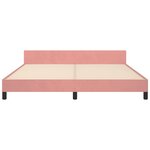 vidaXL Cadre de lit sans matelas rose velours
