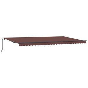 vidaXL Auvent manuel rétractable marron 600x300 cm