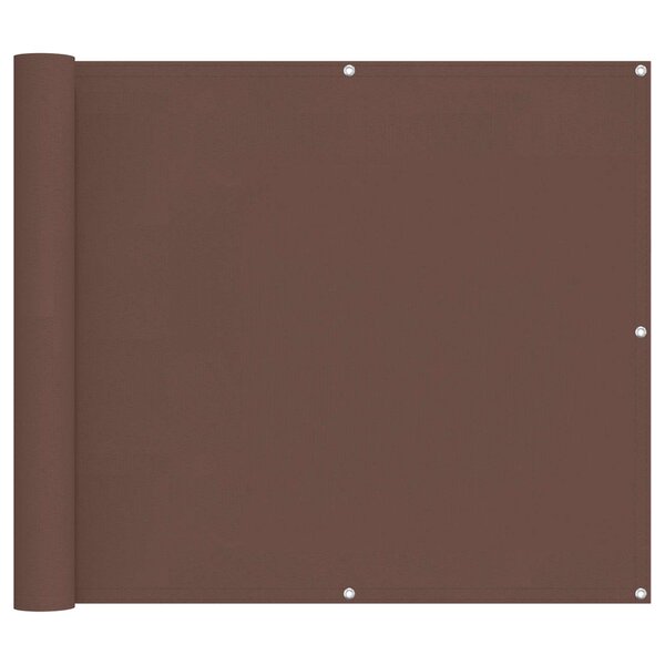 vidaXL Écran de balcon 90 x 200 cm Tissu Oxford Rectangulaire Marron